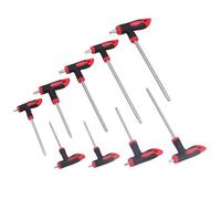 AB Tools 9Pc Torx Star Tamperproof Security Key T Bar Handle Set T10 - T50 High Torque