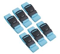 AB Tools Adjustable Anti theft Combination Luggage Lock Strap Suitcase Baggage Secure 6pc