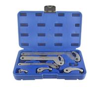 AB Tools Adjustable Hook And Pin Wrench Spanners C Spanner 35mm - 120mm 6Pc Set