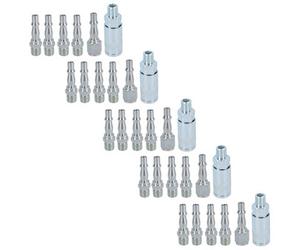 AB Tools Air Line Hose Compressor Fitting Connector Quick Release Set Male 1/4" Bsp 30Pc