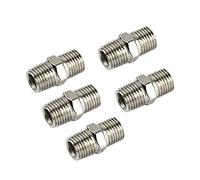 AB Tools Air Line Hose Compressor Fittings/Connector 1/4" BSP Male to Male 5 Pack