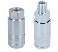 AB Tools Air Line Hose Compressor Fittings Connector Female Quick Release 2 Pack 1/4"