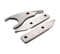 AB Tools Air Metal Shear Cutter Cutting 3Pc Blade Set Centre For Steel Aluminium 18 Gauge