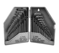 AB Tools Allen Hex Key 30Pc Set Metric 0.7mm - 10mm Imperial Af 0.02-3/8In