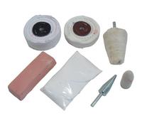 AB Tools Alloy Wheel Polishing Kit 8Pc Aluminium Wheel Polishing Mops / Kit Pol07