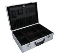 AB Tools Aluminium Tool Case Box Storage Holder Organiser With Handle + Shoulder Strap