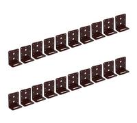 AB Tools Angle Corner Bracket L-Shape Brace Fastener Plate 80mm X 40mm X 75mm 20Pk