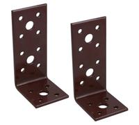 AB Tools Angle Corner Bracket L-Shape Brace Fastener Plate 90mm X 45mm X 40mm 2Pk