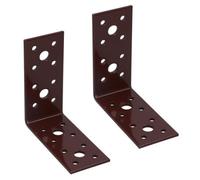 AB Tools Angle Corner Bracket L-Shape Brace Fastener Plate 90mm X 90mm X 40mm 2Pk