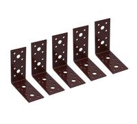 AB Tools Angle Corner Bracket L-Shape Brace Fastener Plate 90mm X 90mm X 40mm 5Pk