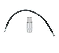 AB Tools Anti Whip Spray Leader Hose 0.6M X 7mm 1/4" Bsp & Female Coupler Fitting