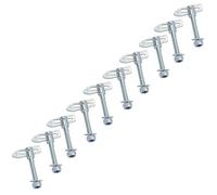 AB Tools Antiluce Drop Catch Anti-Luce Fasteners M12 x 64mm Tail Gate Trailers Gates 10pc