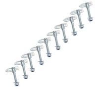 AB Tools Antiluce Drop Catch Anti-Luce Fasteners M12 X 64mm Tail Gate Trailers Gates 10Pc