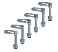 AB Tools Antiluce Drop Catch Anti-Luce Fasteners M12 X 75mm Tail Gate Trailers Gates 6Pc