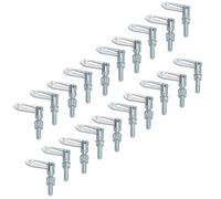 AB Tools Antiluce Drop Catch Anti-Luce Fasteners M8 x 38mm Tail Gate Trailers Gates 20pc