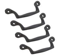 AB Tools Antique Style Pull Door Handle Cast Iron 12Cm X 3.5Cm Cabinet Drawer Chest 4Pk