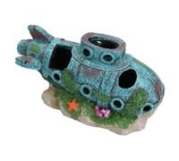 AB Tools Aquatic Aquarium Deco Led Submarine Fish Tank Ornament 7X8X15Cm