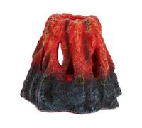 AB Tools Aquatic Aquarium Decor Deco Led Volcano Fish Tank Ornament 10X10X12Cm