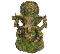 AB Tools Aquatic Aquarium Decor Moss Covered Ganesha Fish Tank Ornament 12X10X15