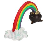 AB Tools Aquatic Aquarium Decor Rainbow Pot Of Gold Fish Tank 14x5x6cm