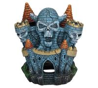 AB Tools Aquatic Aquarium Decor Sinister Skull Castle Fish Tank Ornament 10X8X10Cm