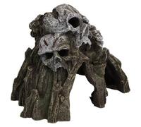 AB Tools Aquatic Aquarium Decor Skull Mountain Fish Tank Ornament Medium 21X13X15Cm