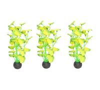 AB Tools Aquatic Aquarium Fish Tank Self Sinking Middle Silk Plant H-20Cm (No10) 3Pk