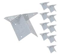 AB Tools Arris Rail Bracket Fence Post Support Galvanised 100mm Panel Repair 10Pk