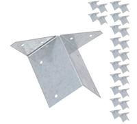 AB Tools Arris Rail Bracket Fence Post Support Galvanised 100mm Panel Repair 25Pk