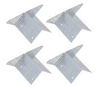 AB Tools Arris Rail Bracket Fence Post Support Galvanised 100mm Panel Repair 4Pk