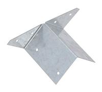 AB Tools Arris Rail Bracket Fence Post Support Galvanised 100mm Timber Panel Repair