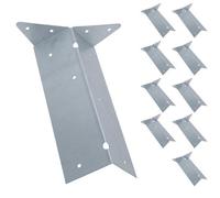 AB Tools Arris Rail Bracket Fence Post Support Galvanised 225mm Panel Repair 10Pk