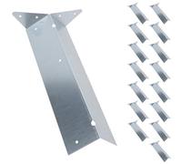AB Tools Arris Rail Bracket Fence Post Support Galvanised 300mm Panel Repair 16Pk
