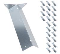 AB Tools Arris Rail Bracket Fence Post Support Galvanised 300mm Panel Repair 25Pk