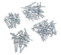 AB Tools Assorted Blind Pop Pot Rivets Set Fastener Fastening Metric 3.2-4.8mm 80Pc