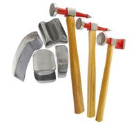 AB Tools Auto Body Repair Kit Panel Beating Hickory Hammers Dollies Shrinking 7Pc