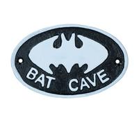 AB Tools Bat Cave Cast Iron Sign Plaque Door Wall House Gate Post Bedroom Man Cave