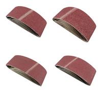 AB Tools Belt Power File Sander Abrasive Sanding Belts 457mm X 75mm Mixed Grit 20Pk