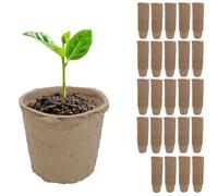 AB Tools Biodegradable Fibre Plant Pots For Seeds Seedlings Cuttings Round 6 X 6.5Cm 432Pc