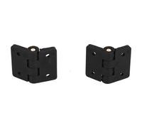 AB Tools Black Reinforced Nylon Plastic Hinge 40X48mm Italian Made Industrial Quality 2Pk