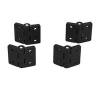 AB Tools Black Reinforced Nylon Plastic Hinge 40X48mm Italian Made Industrial Quality 4Pk