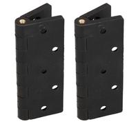 AB Tools Black Reinforced Nylon Plastic Hinge 67X102mm Italian Made Industrial Quality 2Pk