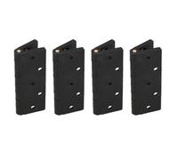 AB Tools Black Reinforced Nylon Plastic Hinge 67X102mm Italian Made Industrial Quality 4Pk