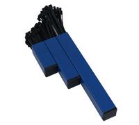 AB Tools Blue Cable Tie Holder Storage Rack With Magnetic Fixings + 200 Cable Ties