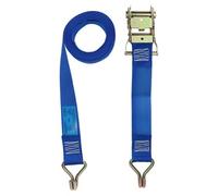 AB Tools Blue Ratchet Strap Tie Down Trailer 5M Hook Cargo Strap 750Kg Lashing Sm012