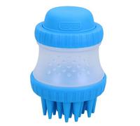 AB Tools Blue Silicone Dog Washing Brush With Built In Shampoo Reservoir Dogs On Go