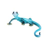 AB Tools Blue Speckled Gecko Lizard Resin Wall Shed Sculpture Decor Statue Medium