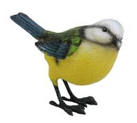AB Tools Blue Tit Garden Sculpture Ornament Statue Resin Decoration Animal Bird