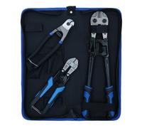 AB Tools Bolt Cutters Croppers Cutting Snips For Steel Cable Locks Chain Rope 3Pc Set