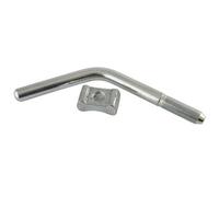 AB Tools Bradley 5/8" Thread Clamp Handle + Pad Ribbed Jockey Wheel Couplings Brd05